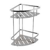 BEN Stainless Steel 2 Tier Shower Caddy Shelf in Matte Black and Chrome